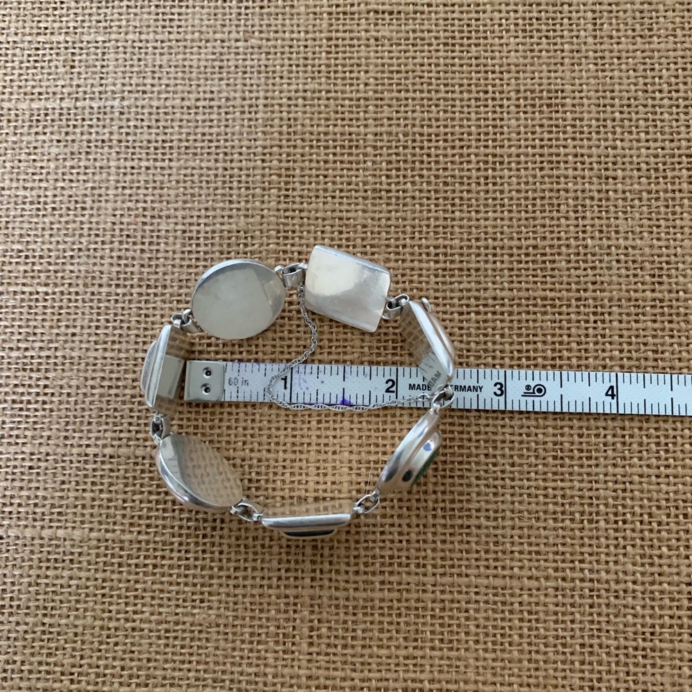 VINTAGE 925 MEXICO STERLING SILVER BRACELET - Picture 7 of 8